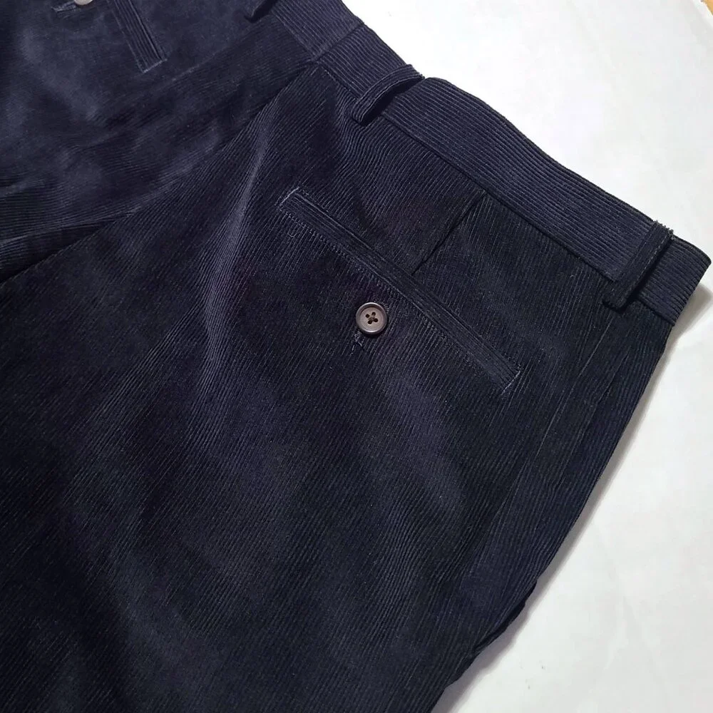 Lauren Ralph Lauren Fine Wale Corduroy Pants Mens 33W x 32L Navy